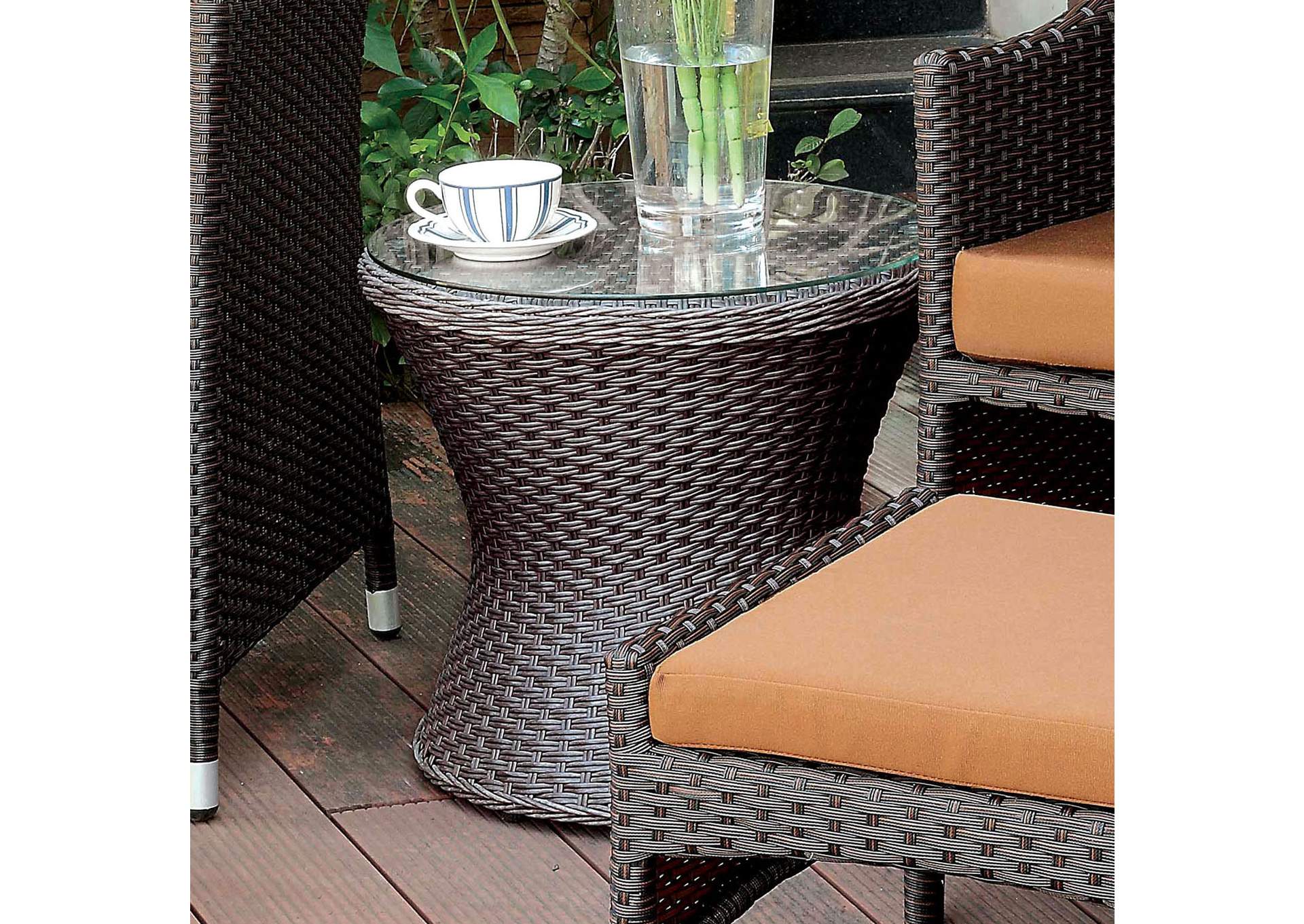 Ny Furniture Direct Freeport Almada Espresso Round